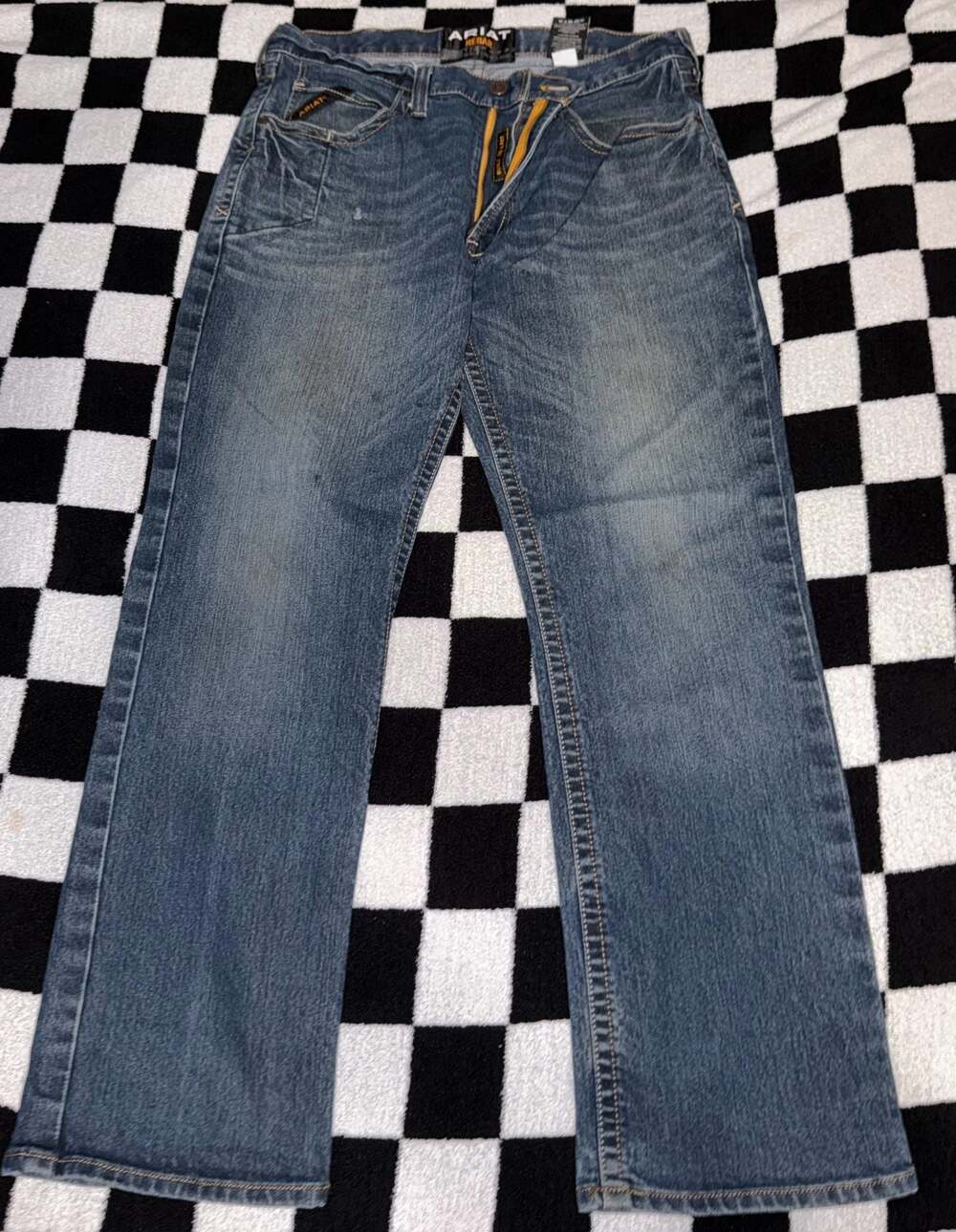 Ariat Rebar M4 Low Rise Boot Cut Jeans Size 36x32